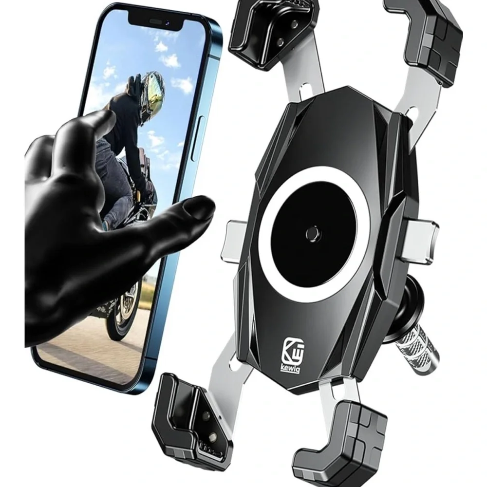 Black Phone Holder for Street Bike